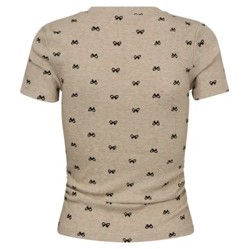CO' COUTURE Ritchie Ribbon Tee Bone