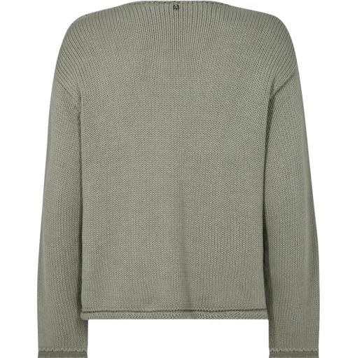 MOS MOSH Bine LS V-neck Knit Shadow