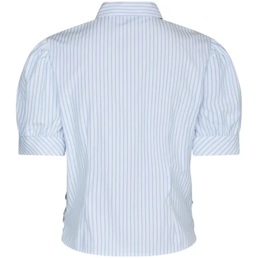 NEO NOIR Frannie Stripe Shirt Light Blue