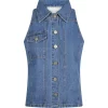 NEO NOIR Sylvie Denim Top Blue