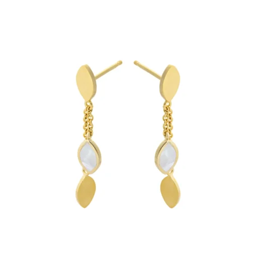 PERNILLE CORYDON Flake Earrings Length (guld/sølv)