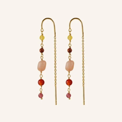 PERNILLE CORYDON Golden Fields Earring Length (guld/sølv)