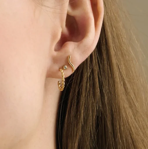 PERNILLE CORYDON Ocean Flow Earring Box (guld/sølv)