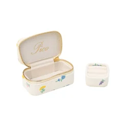 PICO COPENHAGEN Small Trinket Box Ivory Flower