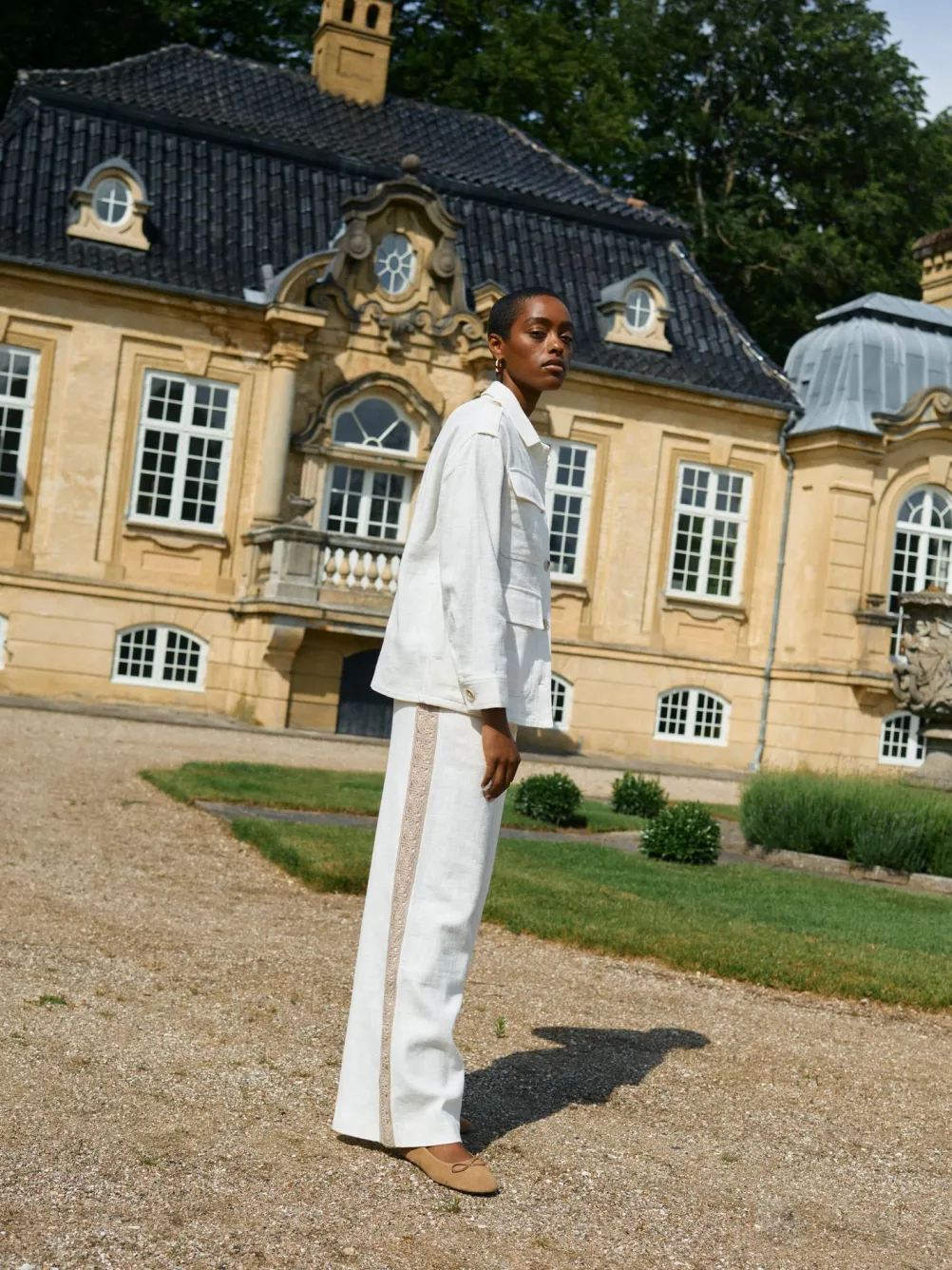 MOS MOSH Alfea Ramie Jacket Ecru