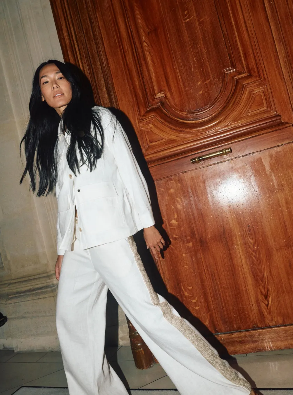 MOS MOSH Alfea Ramie Jacket Ecru