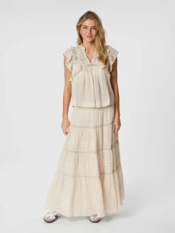 NEO NOIR Jayla Voile Top Ivory